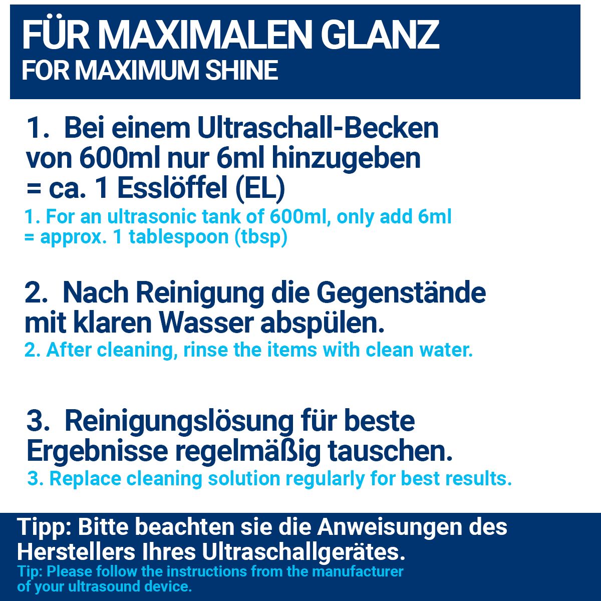 BMUT Ultraschallreiniger Konzentrat
