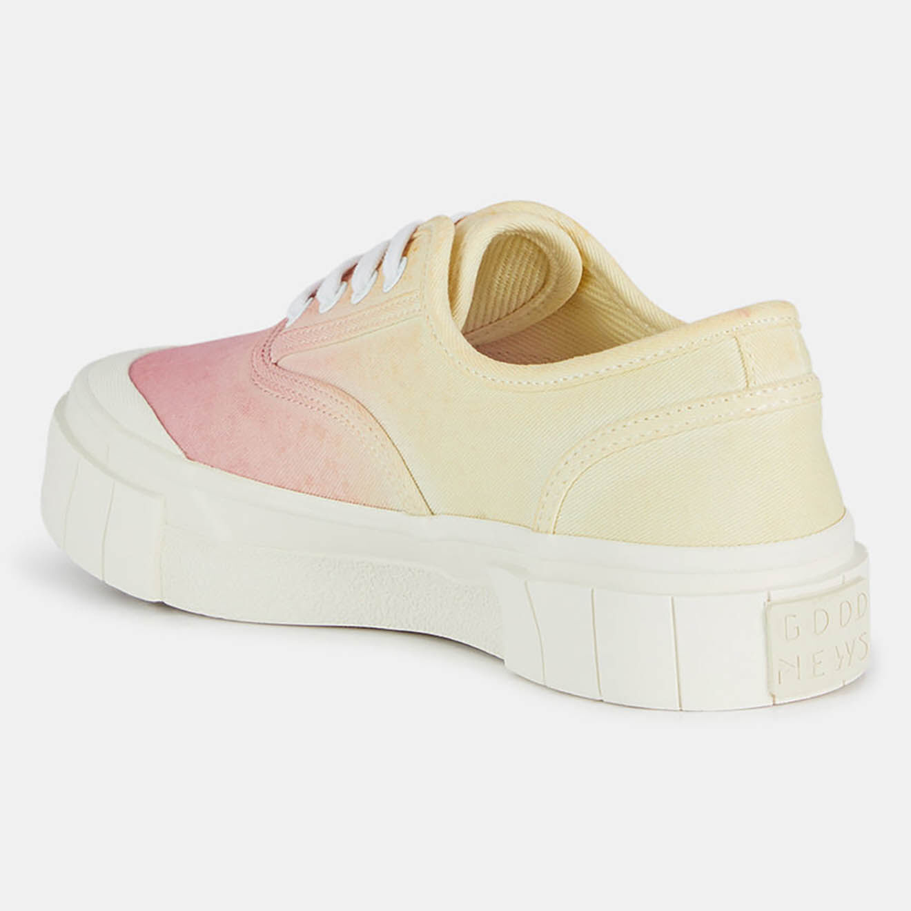 Good News Sneakers en Coton Bio Gnace tie & dye jaune/rose