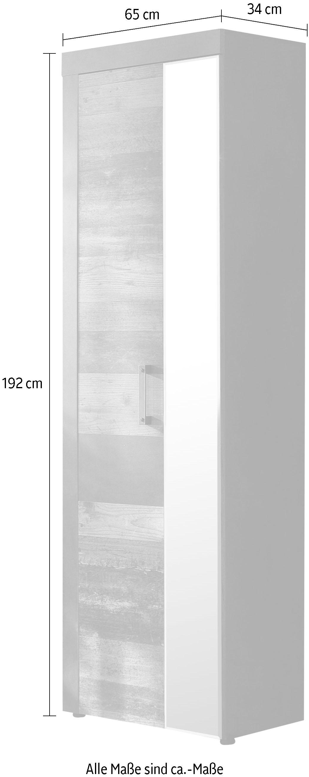 INOSIGN Garderobenschrank »Ilana« Garderobenschrank mit 2 Türen - (B/T/H) 65/34/192 cm
