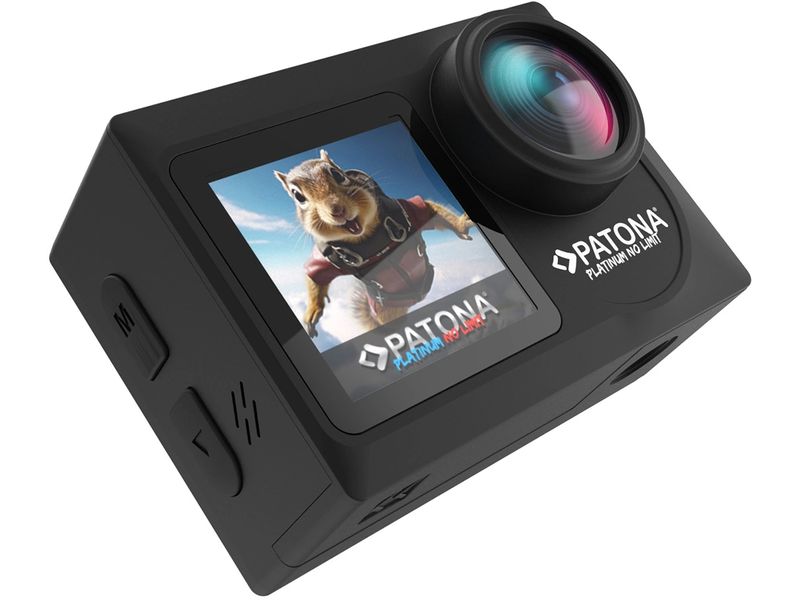 Patona Actionkamera Life SL4 5K Action-Cam mit Steuerung, 2 Akkus und Ladegerät
