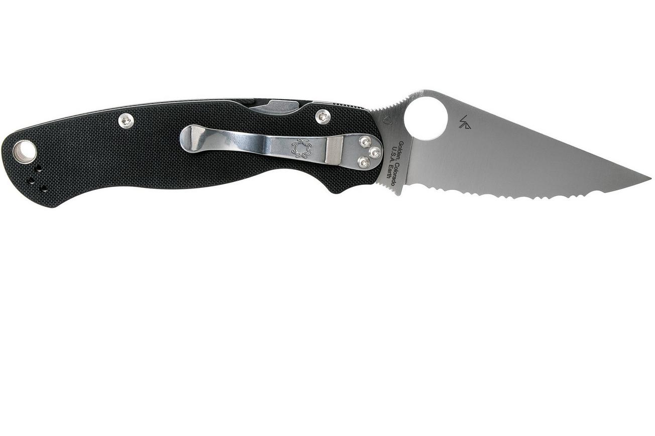 Spyderco Paramilitary 2 C81GS2 serrated zakmes