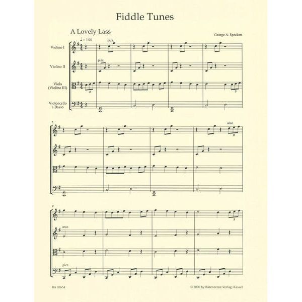 Bärenreiter Fiddle Tunes Easy String