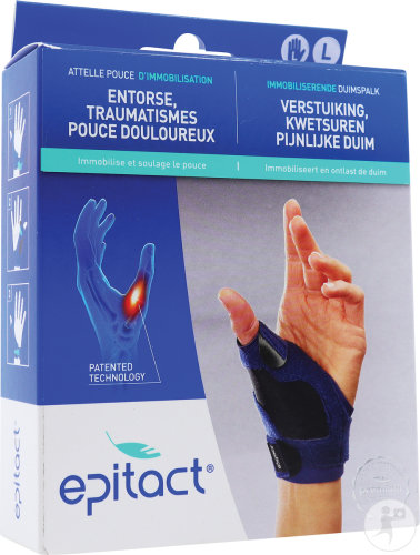 Epitact Attelle D'Immobilisation Pouce Gauche Taille L 1 Pièce
