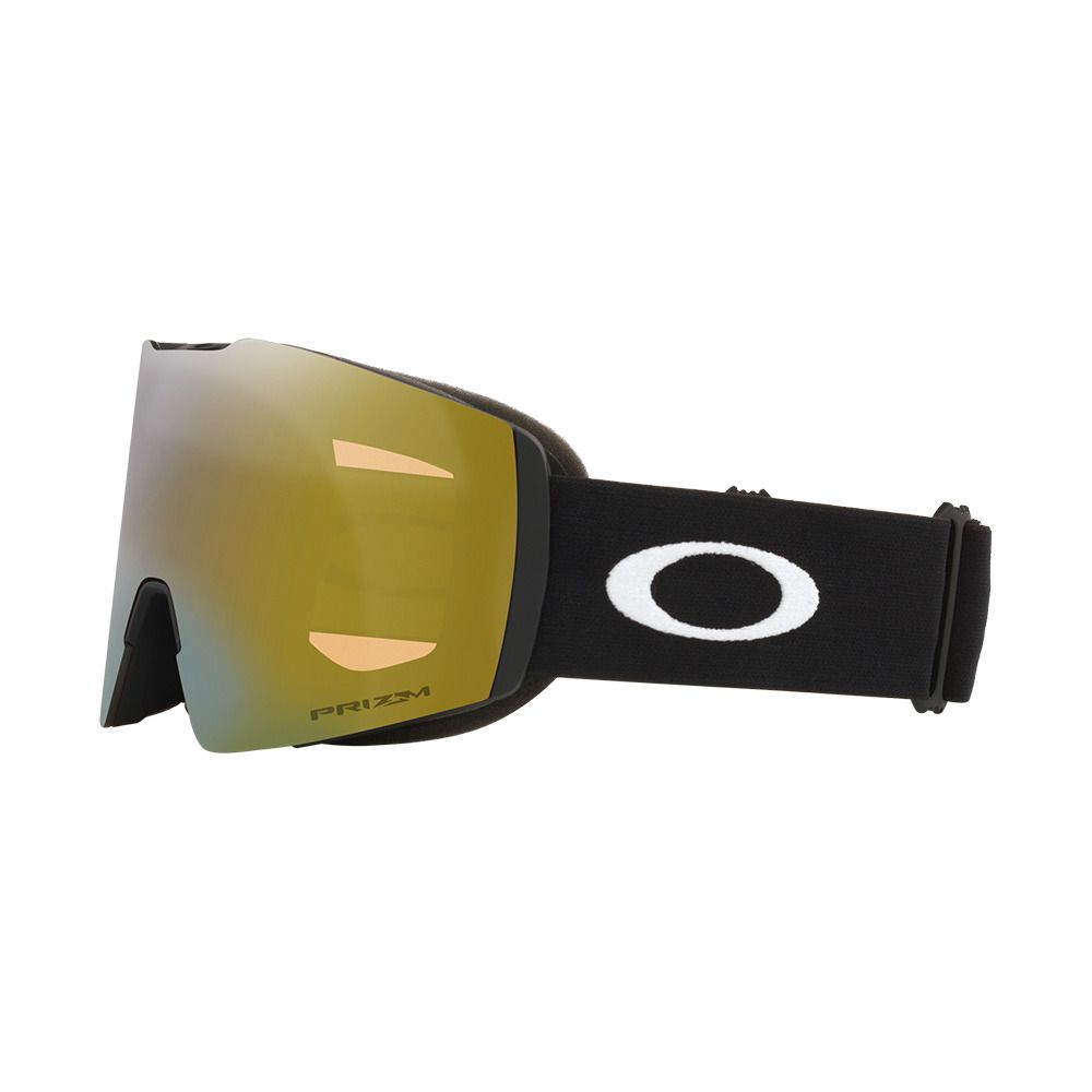 Oakley FALL LINE L - Masque de ski matte black/prizm sage gold