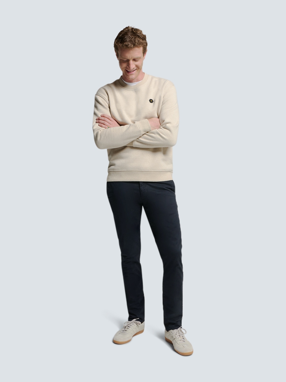 NO EXCESS Chinohose  mit Garmend-Dyed-Finish