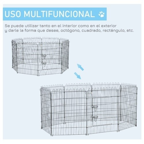 Cercado dobrável preto para filhotes PawHut