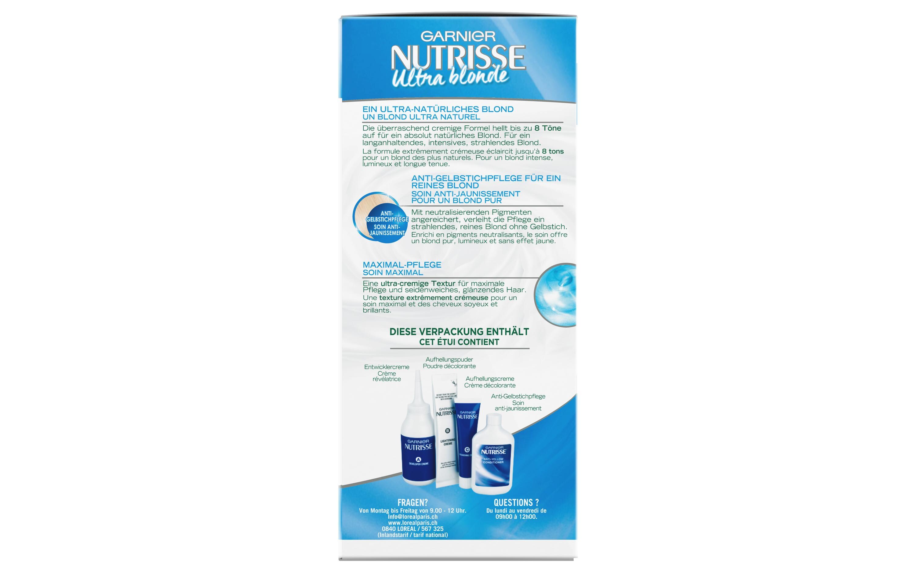 Haarcoloration Nutrisse Ultra Blonde Maxi AufhellerHaarfarbe für ein ultra-natürliches und leuchtendes blond