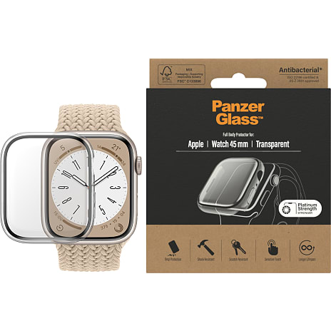 PanzerGlass™ Full Body Apple Watch Series 7 45mm - sort