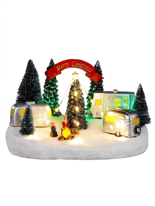 Weihnachtslandschaft beleuchtet