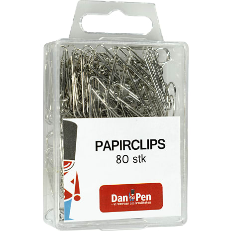 Danpen papirclips 80 stk. metal
