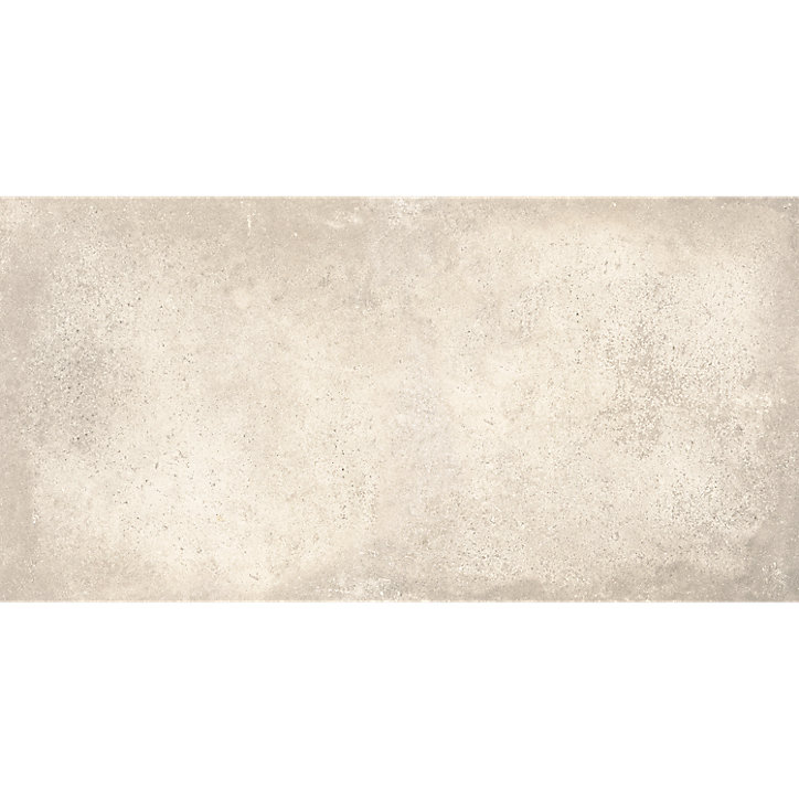 Carrelage sol Kontainer aspect pierre calcaire 120 x 60 cm gris clair GoodHome