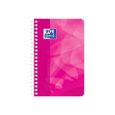 Oxford - Carnet polypro à spirale 11 x 17 cm - 180 pages - petits carreaux (5x5 mm) - disponible dans différentes couleurs