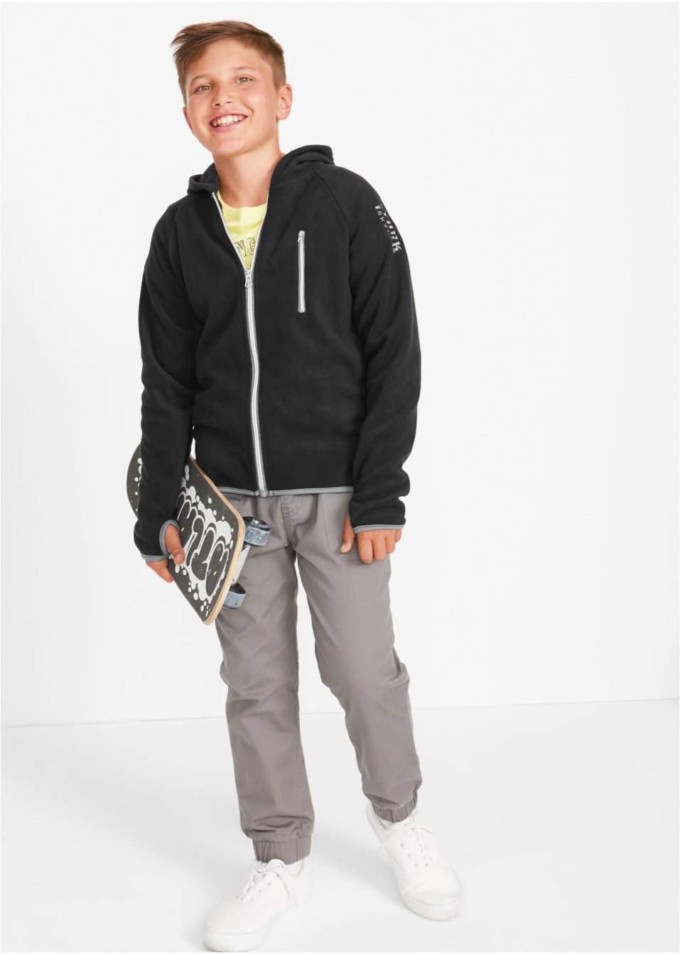 Gilet polaire avec détails contrastés