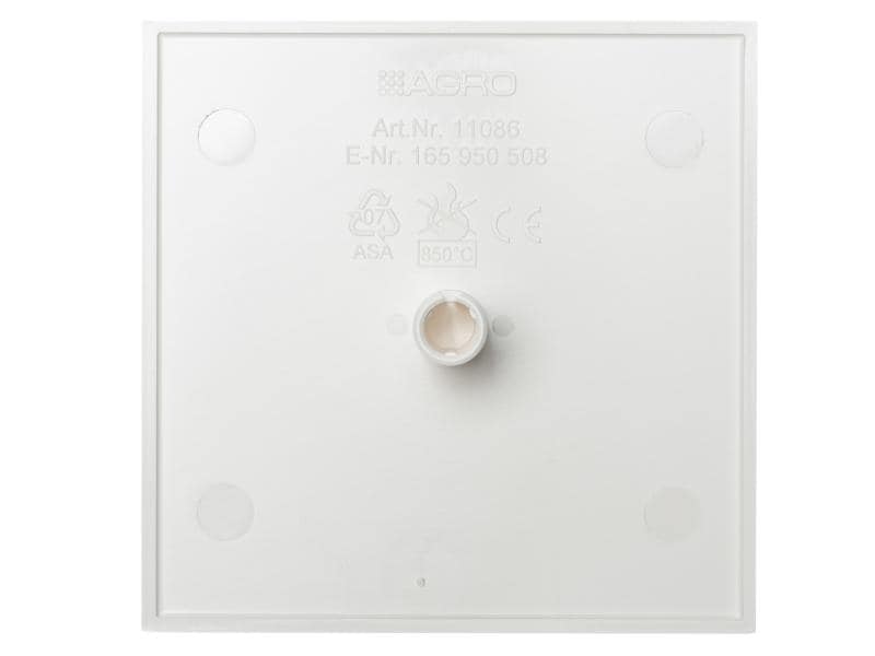 AGRO Deckenrosette Ø 86 mm quadratisch Ø 86 mm