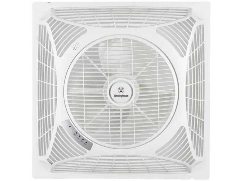 Westinghouse Windsquare Loftsventilator (L x B x H) 62 x 62 x 22 cm Vingefarve: Hvid Chassisfarve: Hvid
