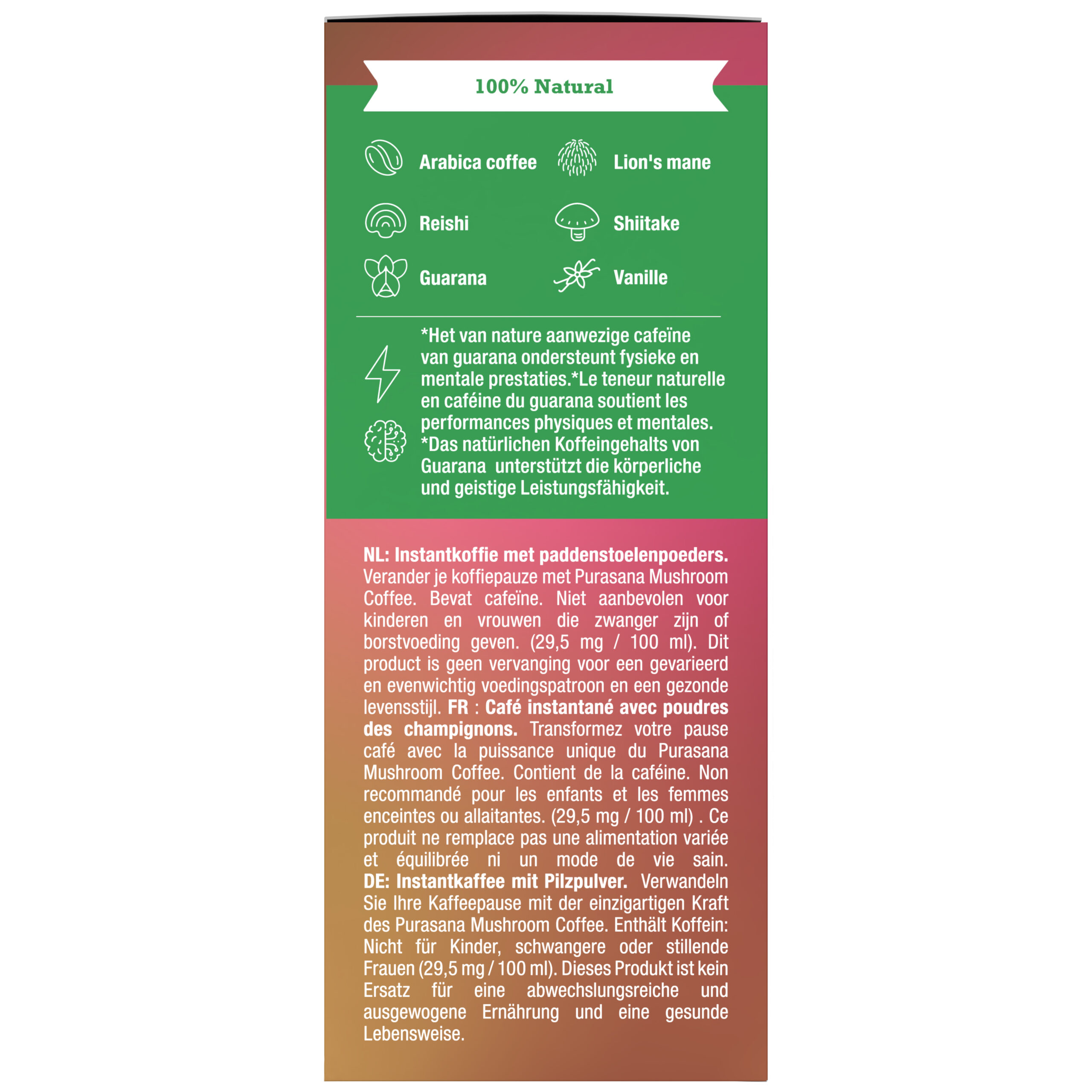 Purasana Mushroom Coffee Bio (6 x 3 gr)