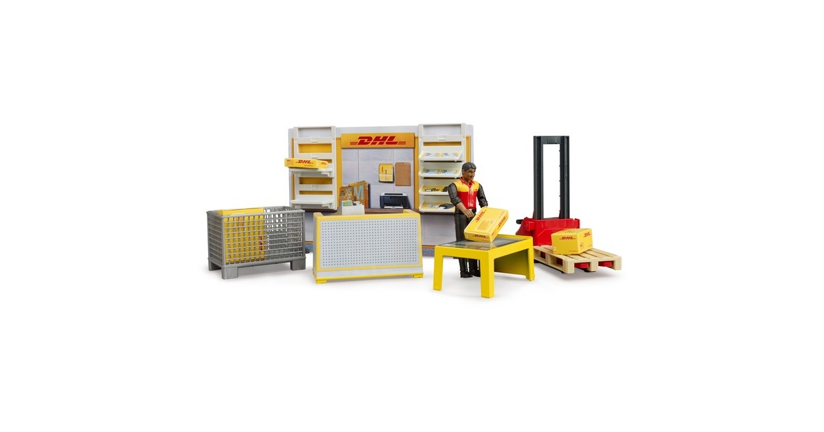 bruderbworld DHL shop Speelset  (62251)