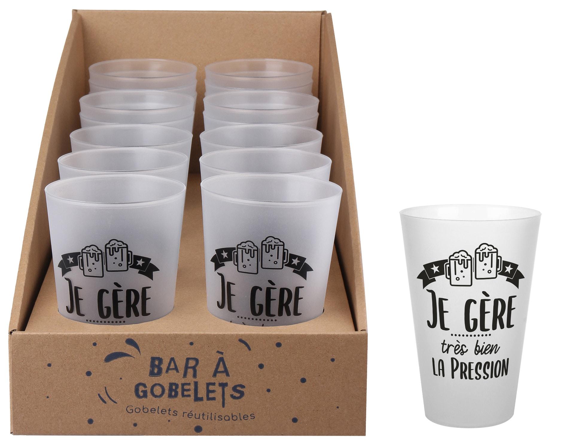 GOBELET 40CL JE GERE LA PRESSION