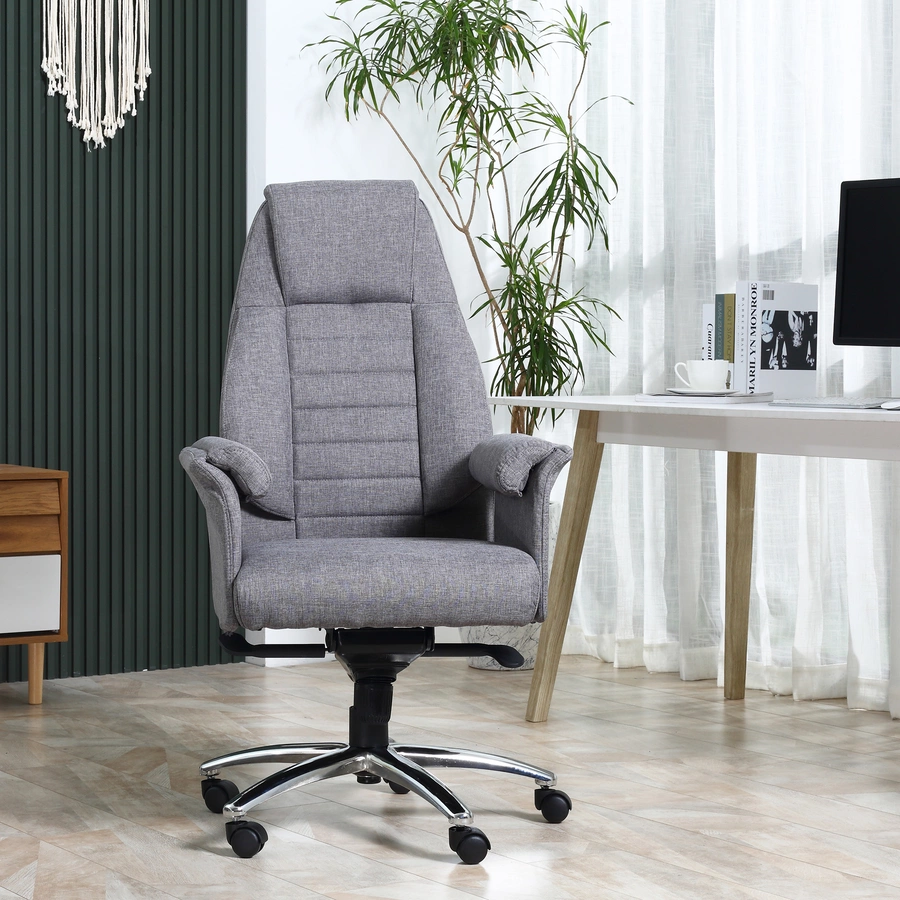 Vinsetto Bürostuhl  ergonomisch hellgrau