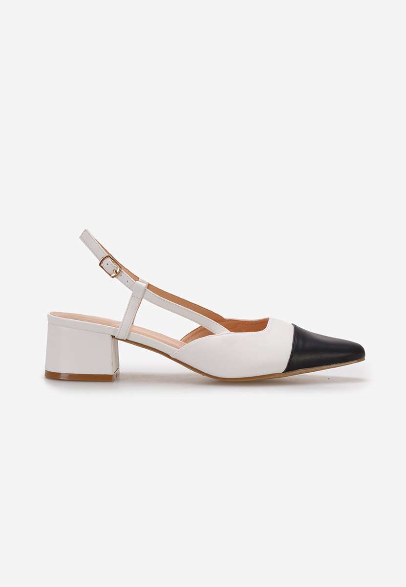 Chaussures slingback blancs Nathrea
