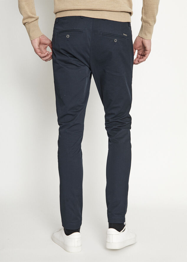 Bruun & Stengade BS Anton slim fit chinos Blå