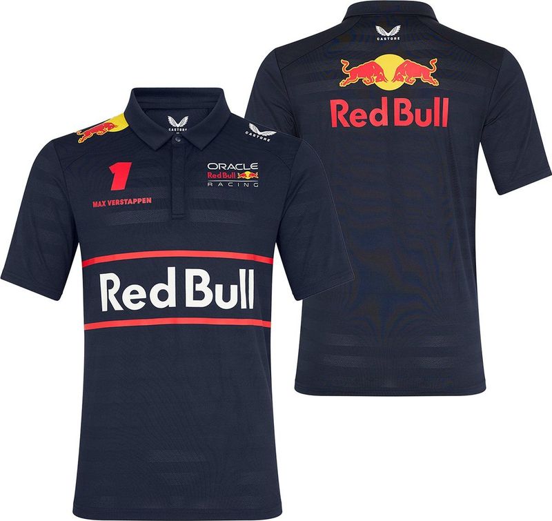 Castore - Red Bull Racing 2025-2026 Polo - Rood - Katoen