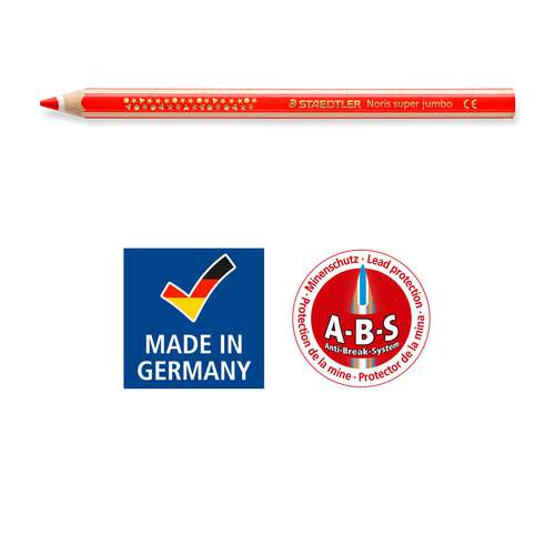 STAEDTLER® Noris®  jumbo Buntstifte, 10er-Set mit Spitzer