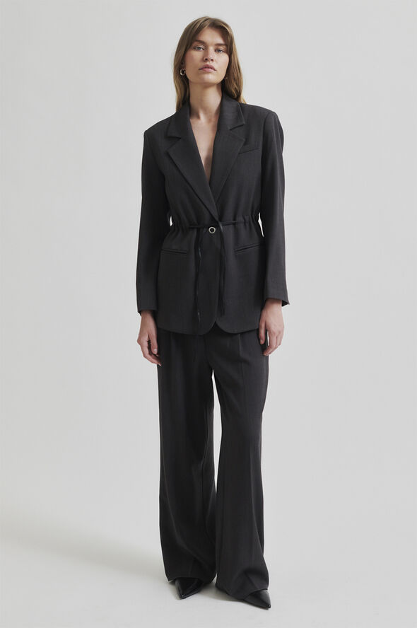 Second Female Ruban Blazer Dark grey melange