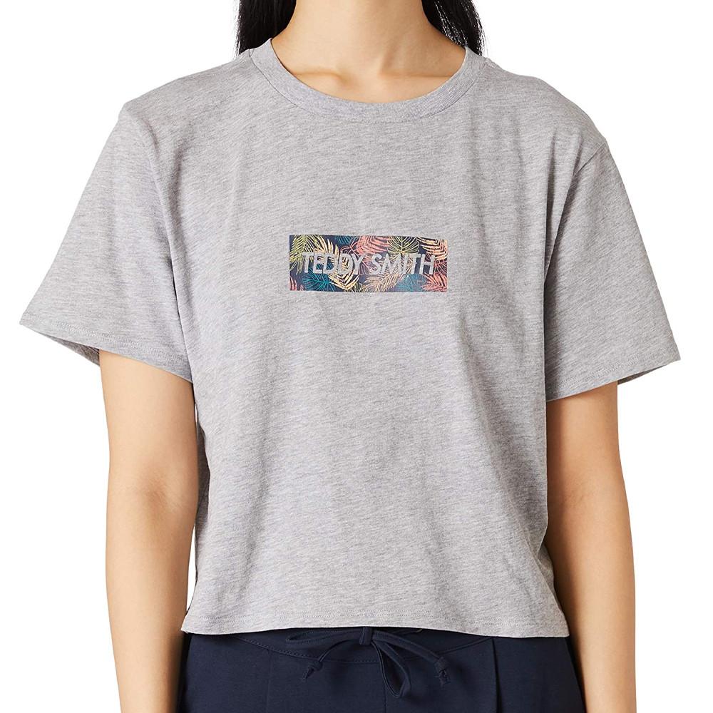 Teddy Smith T-shirt Gris Femme Teddy Smith Supalm