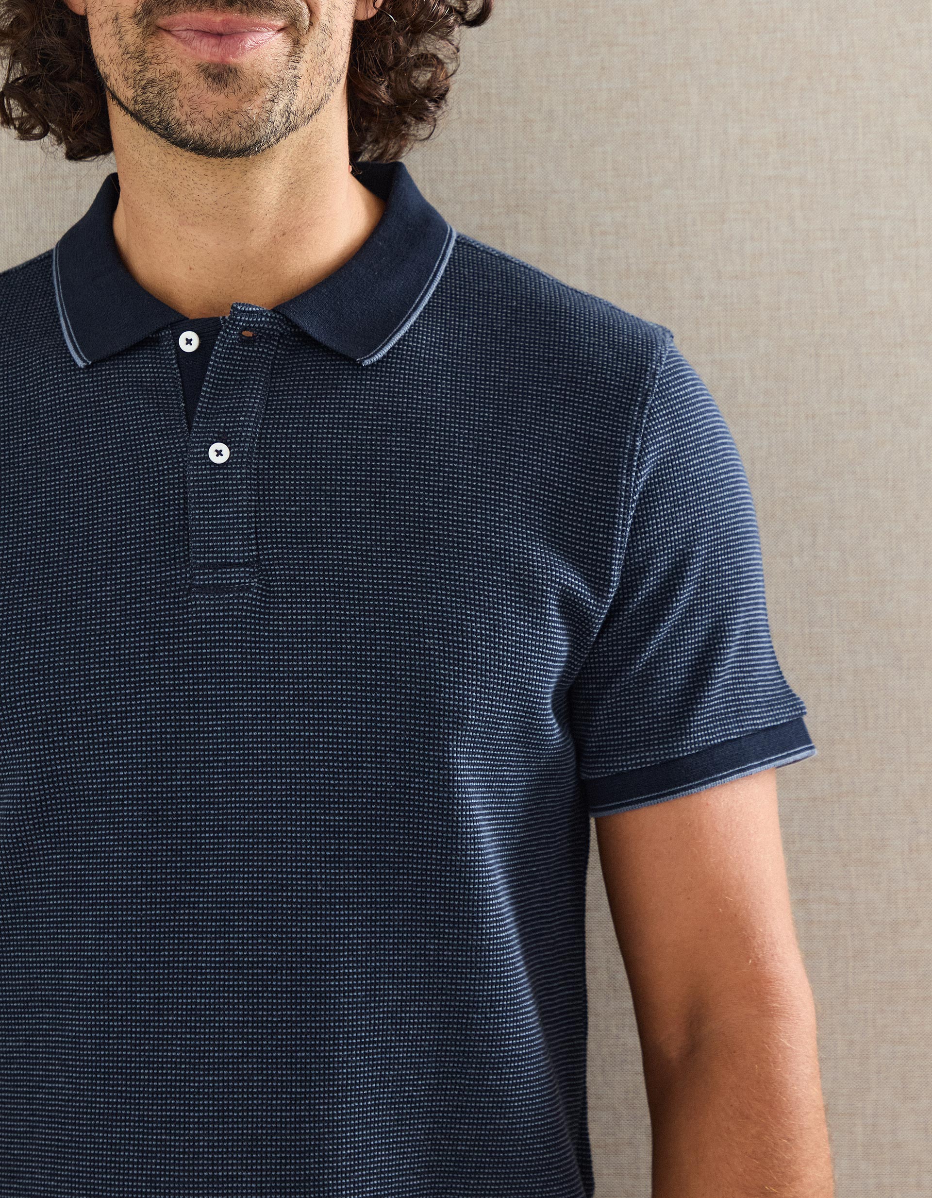 Polo, Homem, Azul Escuro