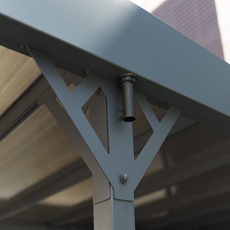 Palma carport 5000 - antracitgrå