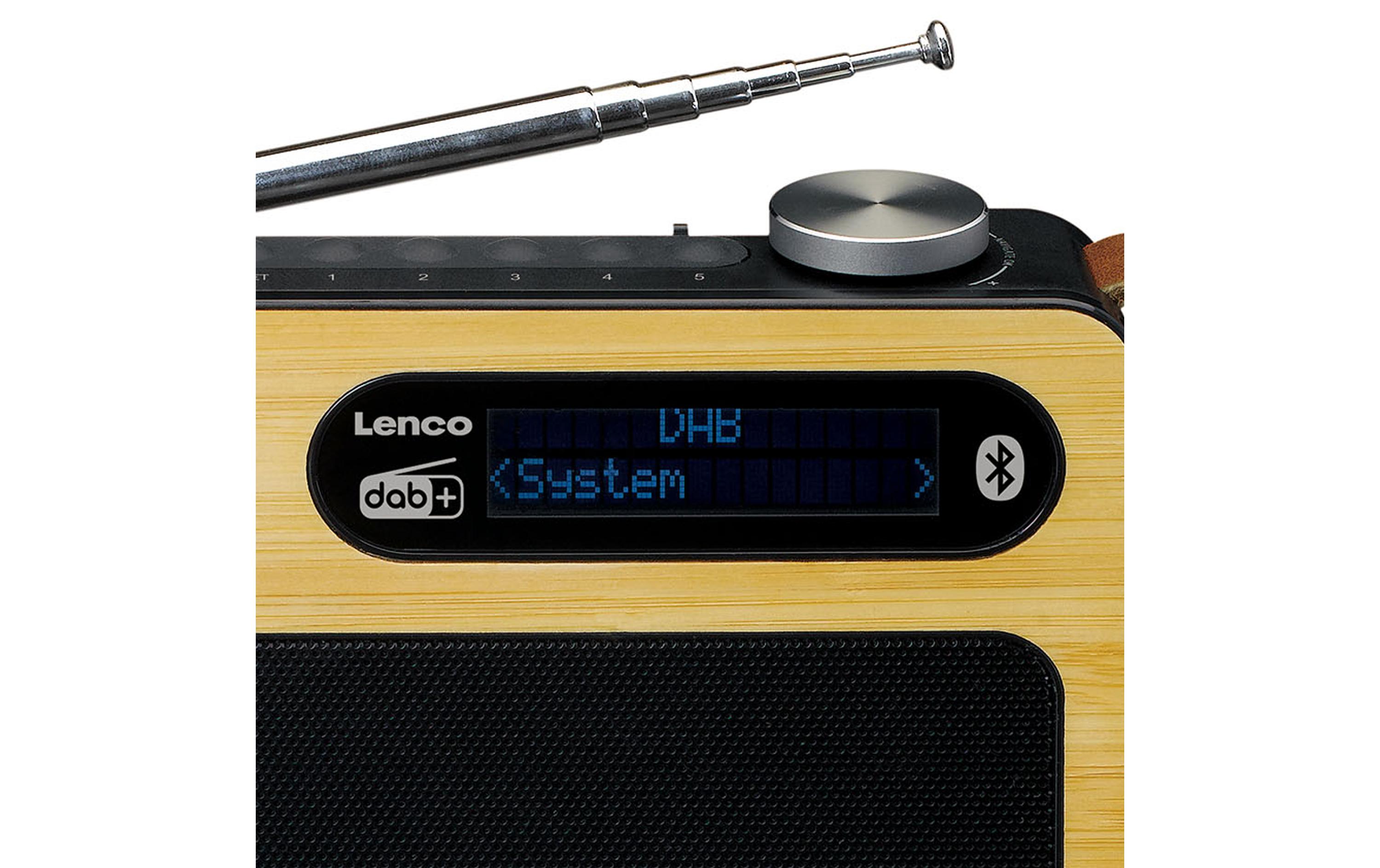 DAB+ Radio PDR-040 Bambus/SchwarzPortabler DAB+ / FM-Radio mit Akkubetrieb und Bluetooth