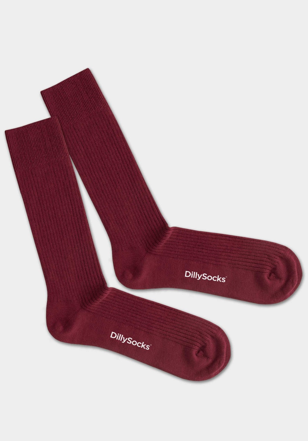 DillySocks Socken Ribbed Wine Red