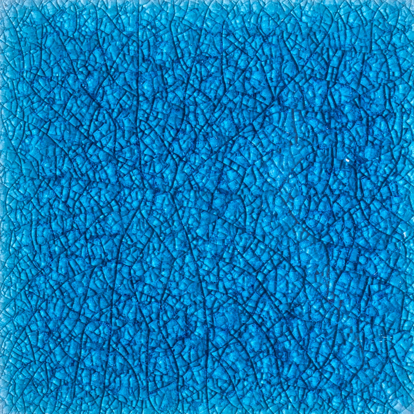 Fliese 'Craquele' himmelblau, L 10 cm, B 10 cm von fischer's lagerhaus