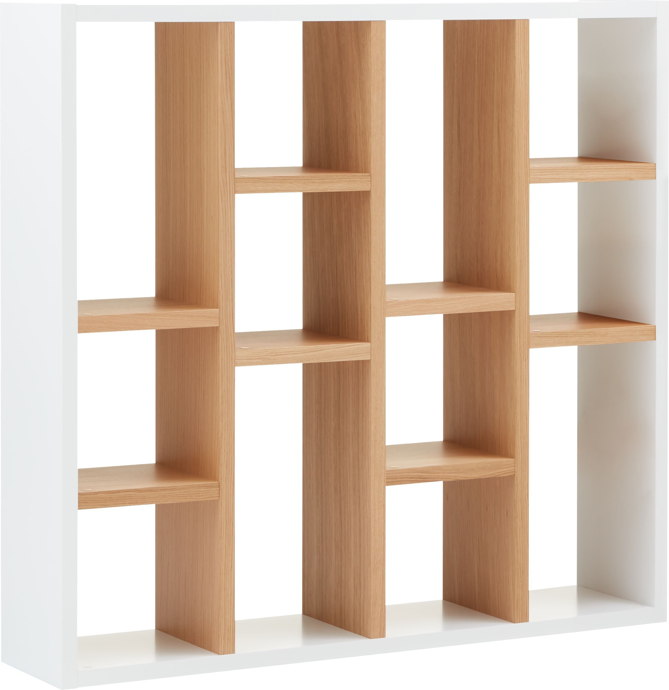 INDUS Regal - Weiss / Eiche / B: 150.0 cm x T: 34.0 cm x H: 159.0 cm