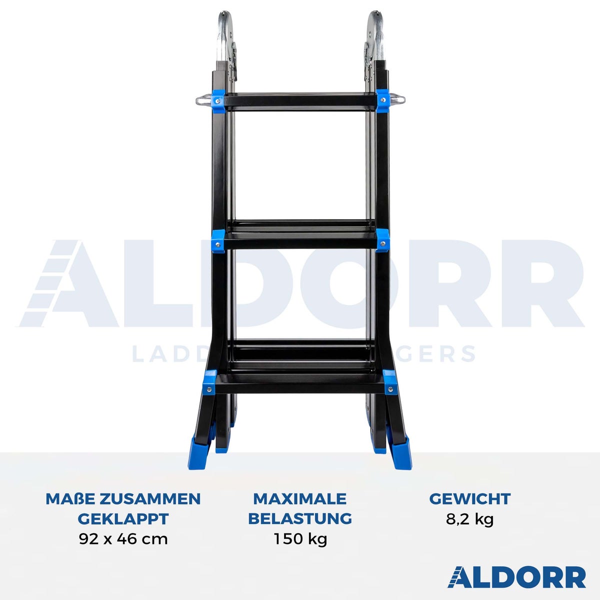 ALDORR Professional - 4x3 telescopische multifunctionele ladder - 2,80 m