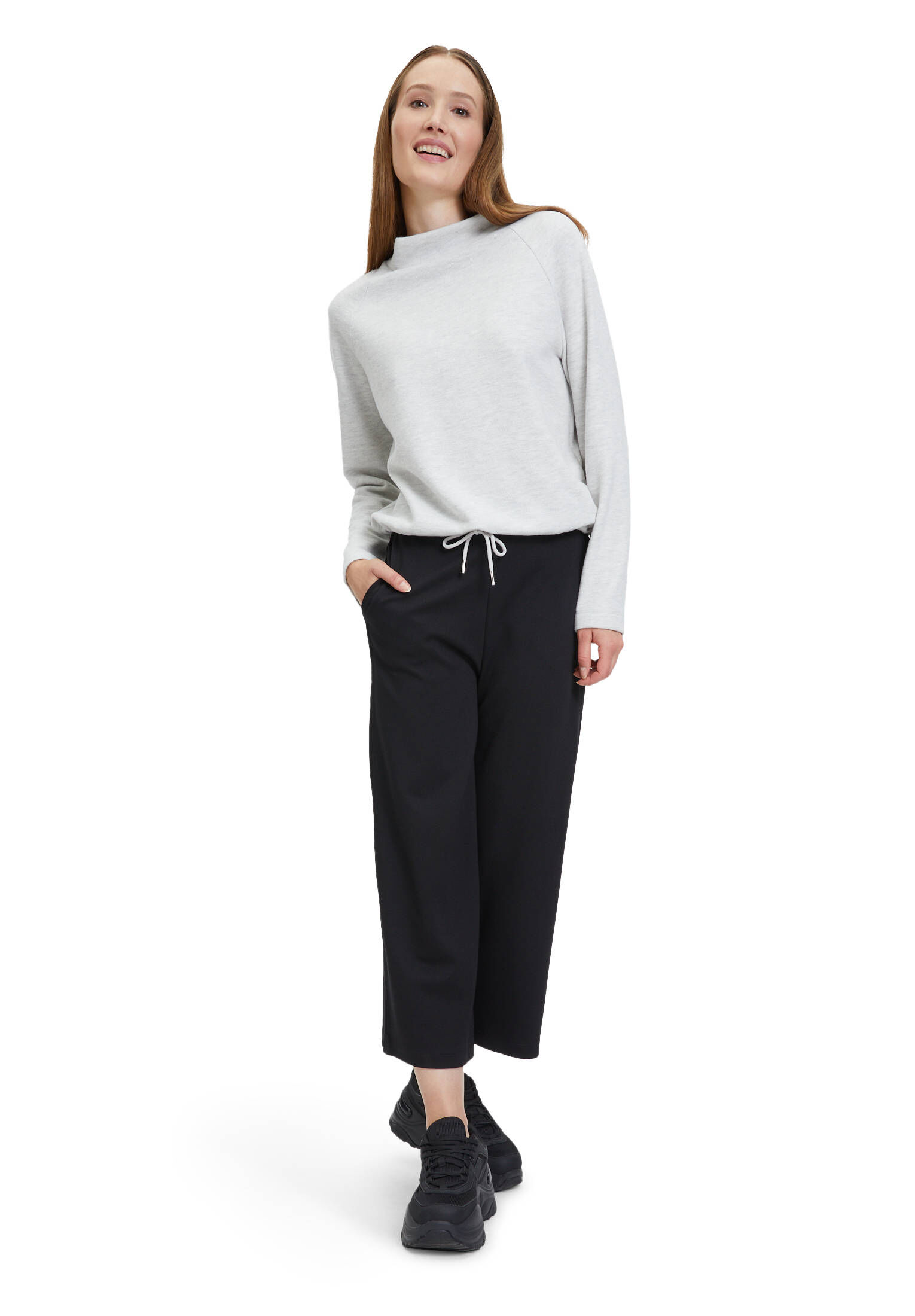 Cartoon| Damen Sweatshirt mit Stehkragen