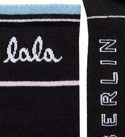 Lala Berlin Strømper - Allena - Sort m. Bl?