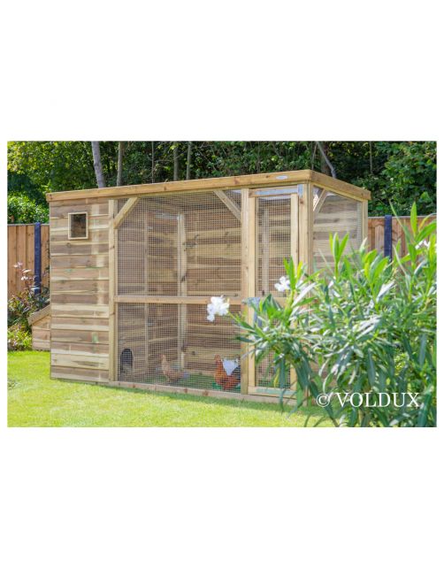 Voldux Kippenhok Toon Links - Kippenhok - 300x120x190 cm Naturel
