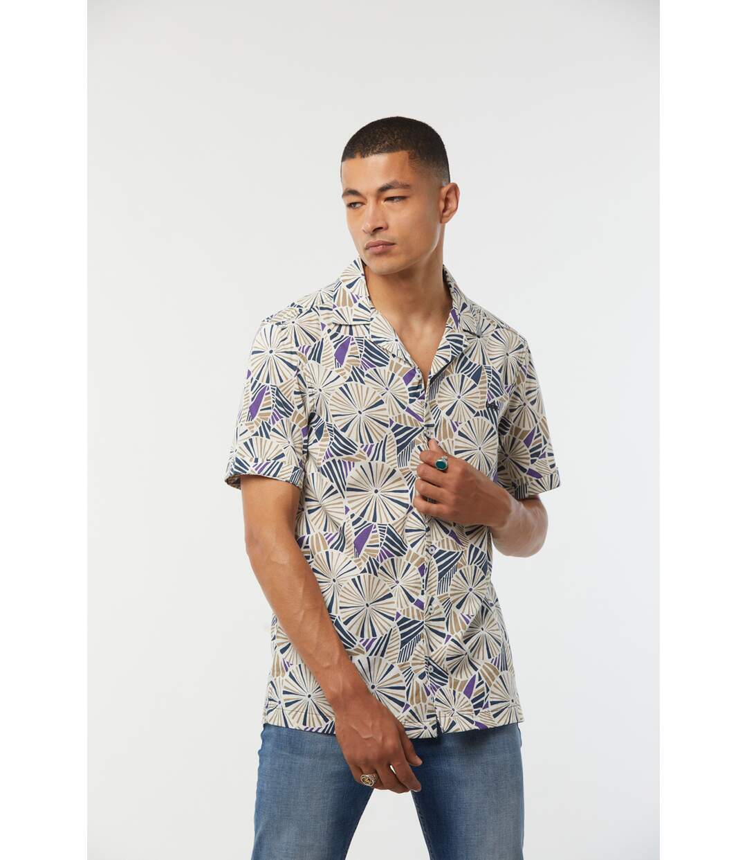 Chemise manches courtes coton relax DOSTY