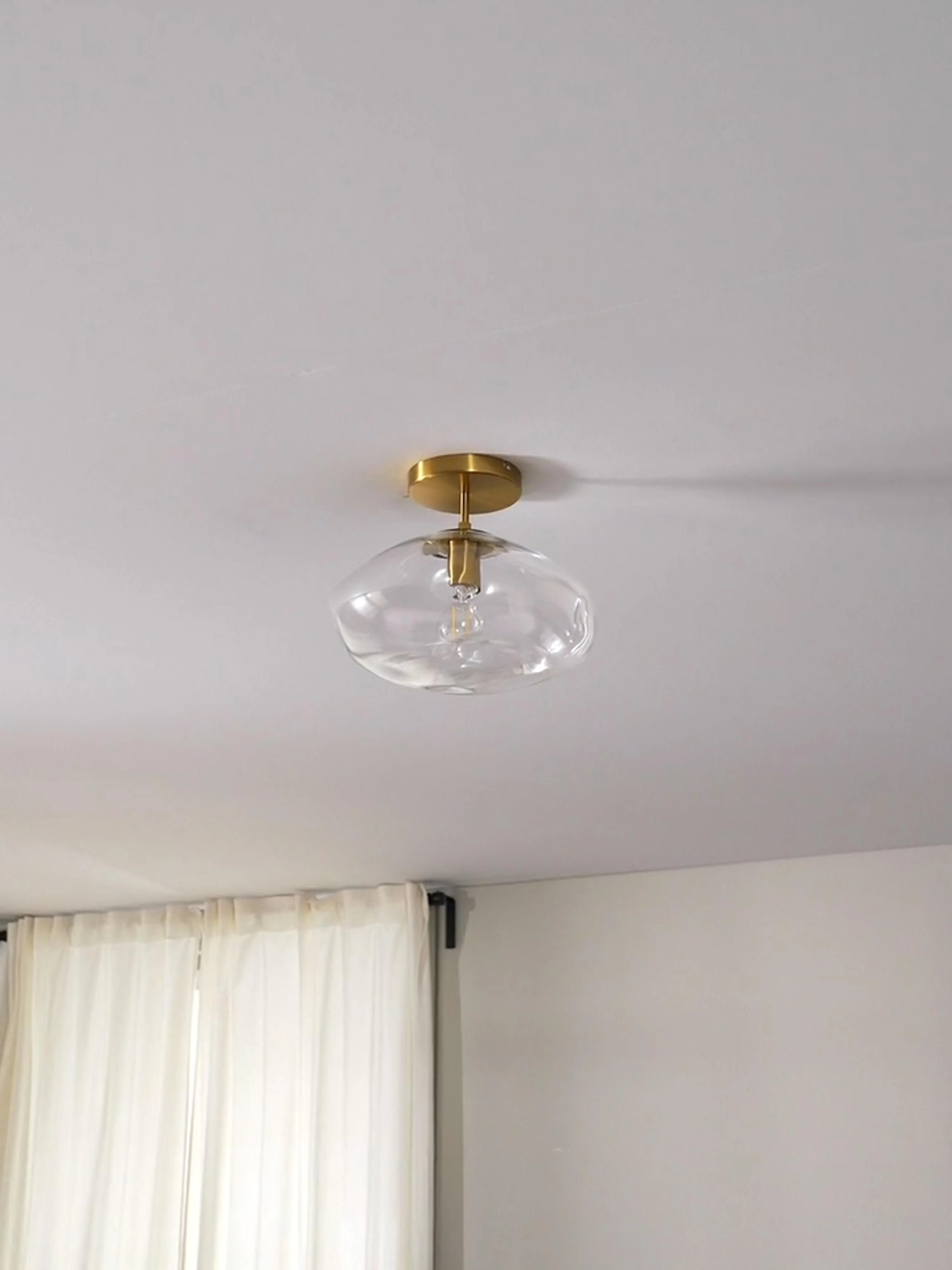 Plafondlamp Amora van glas
