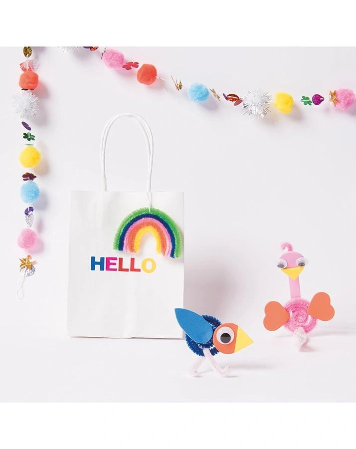 Kreativ-Bastelset REGENBOGEN 100-teilig in bunt