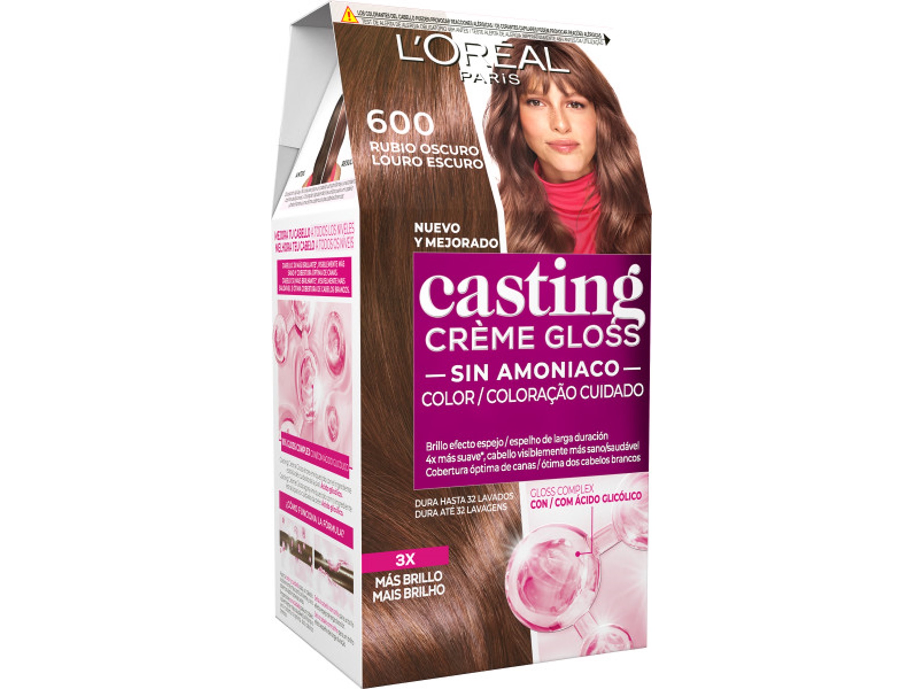 COLORAÇÃO CASTING TEMPORÁRIA CREME GLOSS Nº600 LOURO ESCURO UN