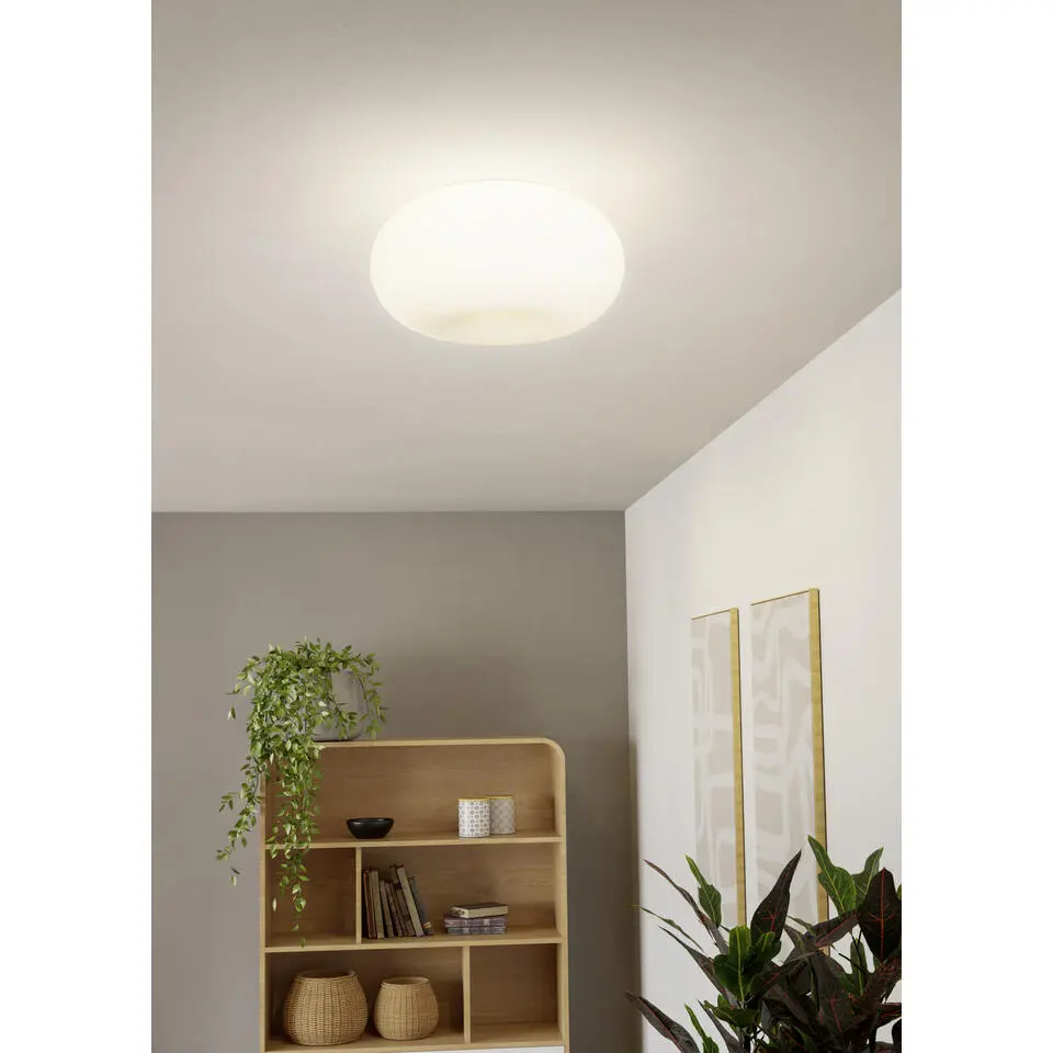 EGLOOptica-Plafondlamp-Ø35cm-Nikkel-Mat-Wit
