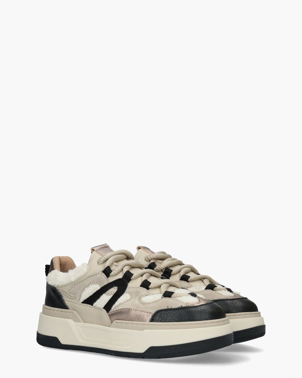 DWRS Label Walton Teddy Beige Damessneakers