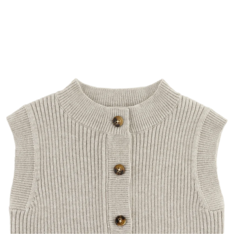 Tjitske Vest | White Sand Melange