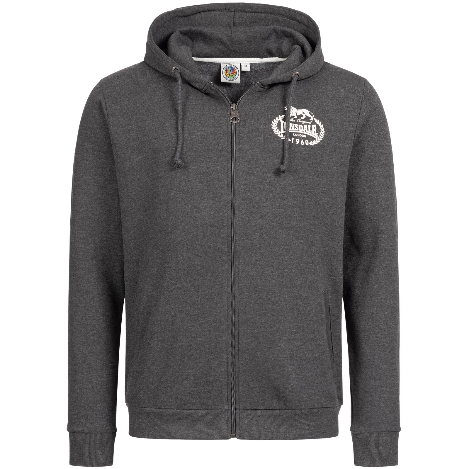 Lonsdale Herren Kapuzensweatjacke mit Reißverschluss normale Passform DAVENTRY