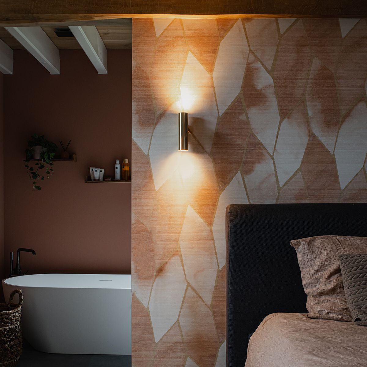 Moderne wandlamp messing 2-lichts - Jeana