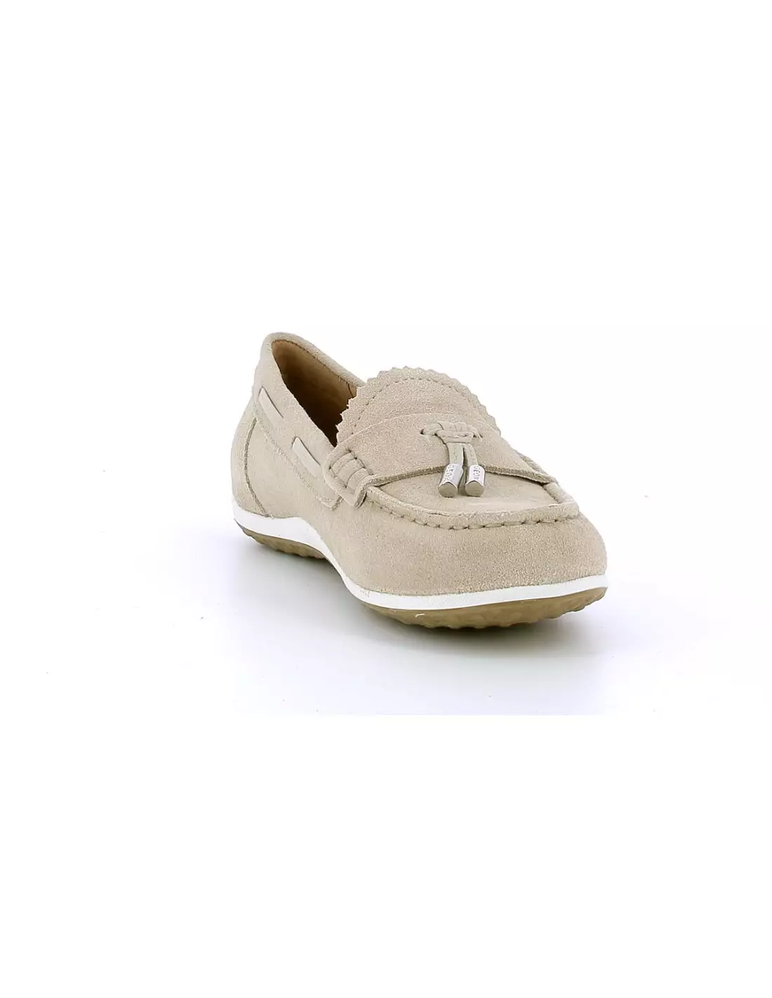 GEOX VEGA - Mocassins & bateaux Taupe