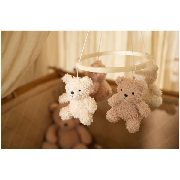 JolleinJollein   Baby Mobile teddy bear wild rose naturel